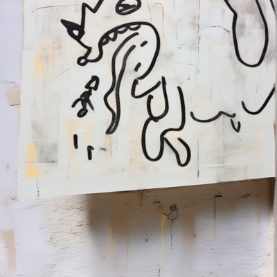 Wuschelfritz im Stil basquiat
