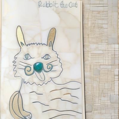 Rabbit the Cat im Stil klimt