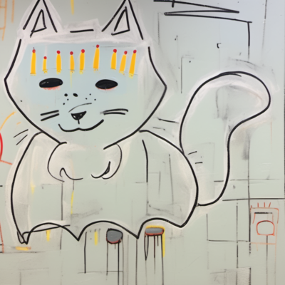 Wuschelzopf im Stil basquiat
