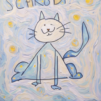 SCHRODI im Stil van gogh