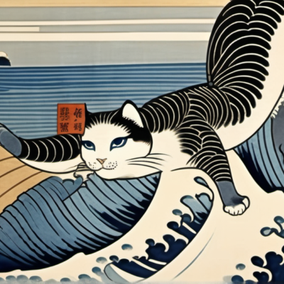 yeah im Stil hokusai