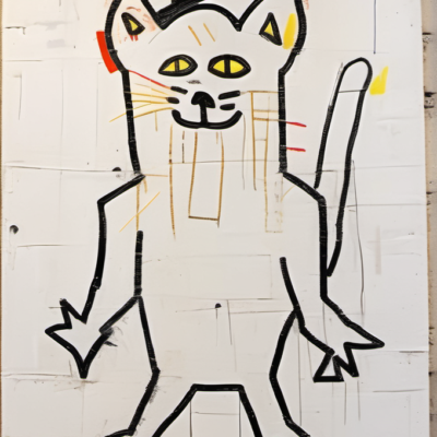 Kritz im Stil basquiat