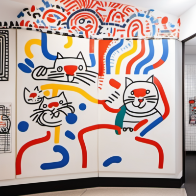 Felix im Stil keith haring