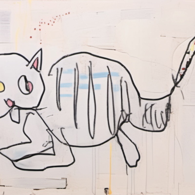 Schnurrel im Stil basquiat