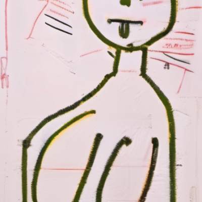 Grünz im Stil basquiat