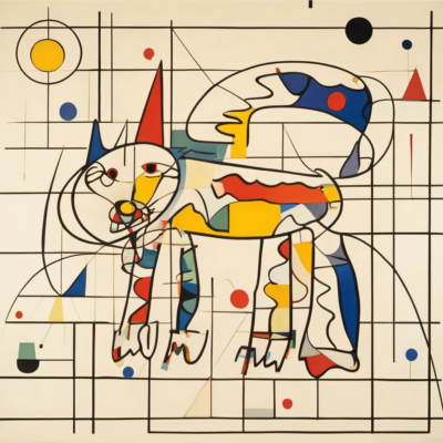 Wuschelbart im Stil kandinsky