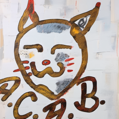 Goldmimi im Stil basquiat