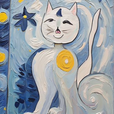 Sailor Moon im Stil van gogh