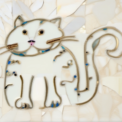 Wischelzwirbel im Stil klimt
