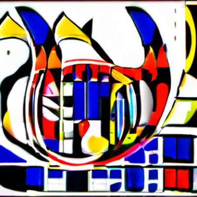 Schnurrel im Stil kandinsky