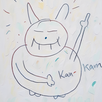 Kan-Kan im Stil van gogh