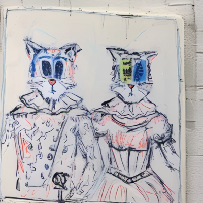 Loretta Saul im Stil basquiat
