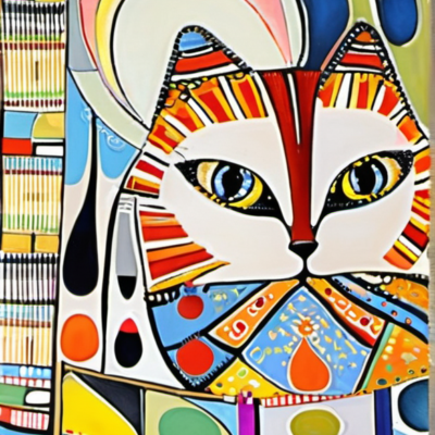 Zwetschge im Stil hundertwasser