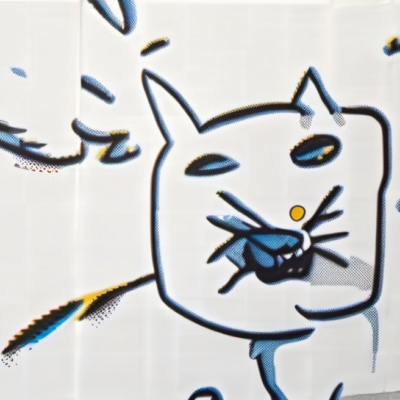 Zick Zack im Stil lichtenstein