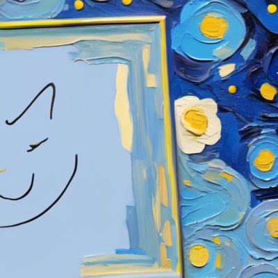 Schnuddel im Stil van gogh