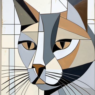 Wuschelklaus im Stil picasso cubism