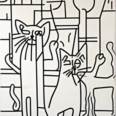 Fric im Stil keith haring