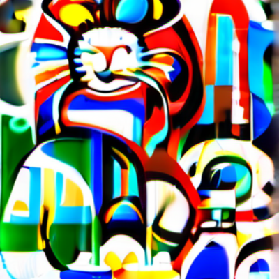 Zickzack im Stil hundertwasser