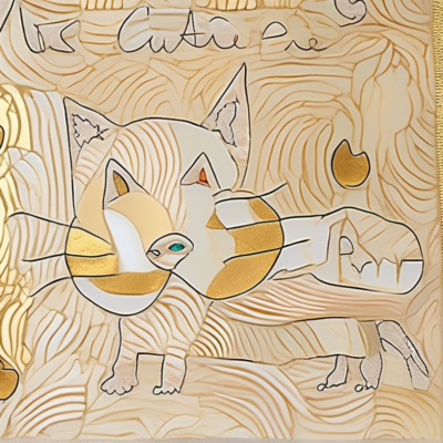 Mrs. Cutie Pie im Stil klimt