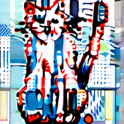 Zickzack im Stil lichtenstein
