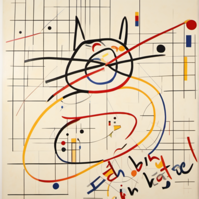 Kritz im Stil kandinsky