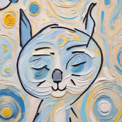 Belli im Stil van gogh