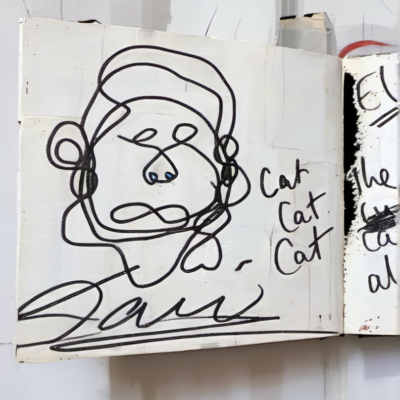 Tintenschnute im Stil basquiat