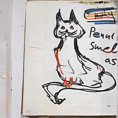 Schnurzwickel im Stil basquiat