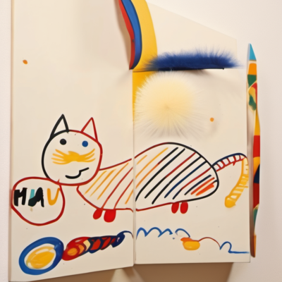 Miau im Stil kandinsky