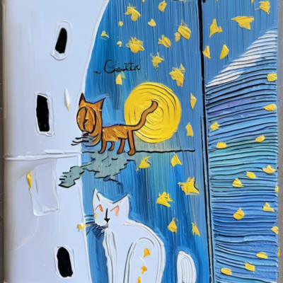Gatze im Stil van gogh