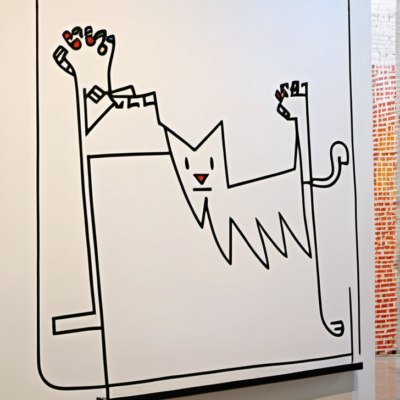 Kratze im Stil keith haring