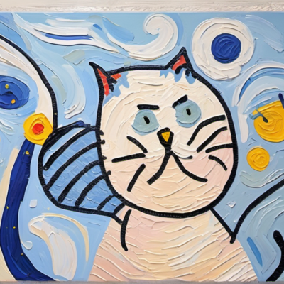 Holly im Stil van gogh