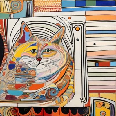 Tarrin im Stil hundertwasser
