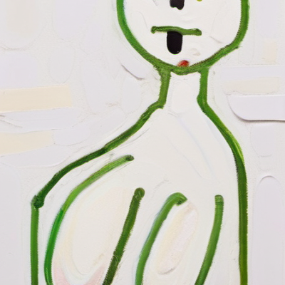 Grünz im Stil hundertwasser