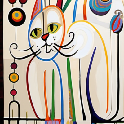 Schnurzel im Stil hundertwasser