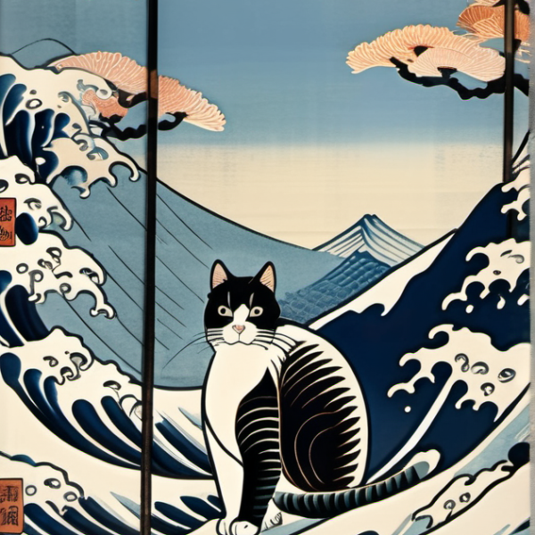 Wuschelpfote – Hokusai