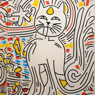 Sailor Moon im Stil keith haring