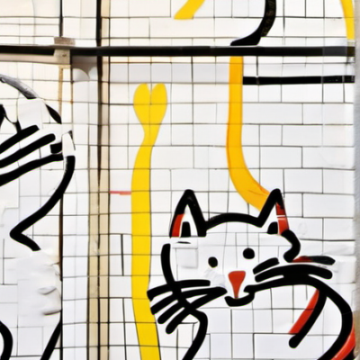 Schneewichtel im Stil keith haring