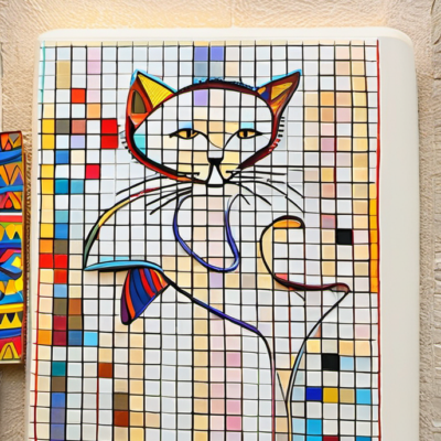 Kuschelklau im Stil hundertwasser