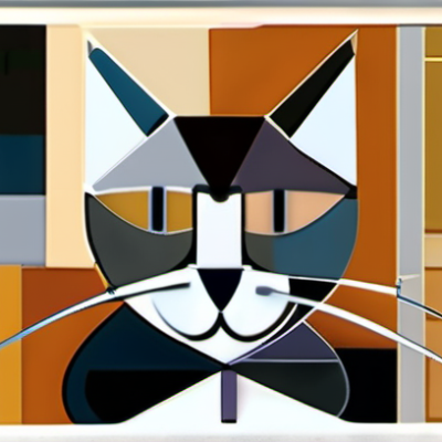 Wuschelbart im Stil picasso cubism
