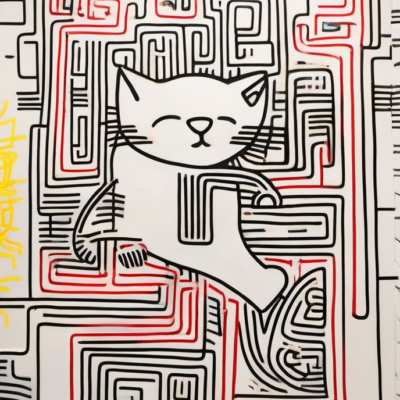 Kuschelklau im Stil keith haring