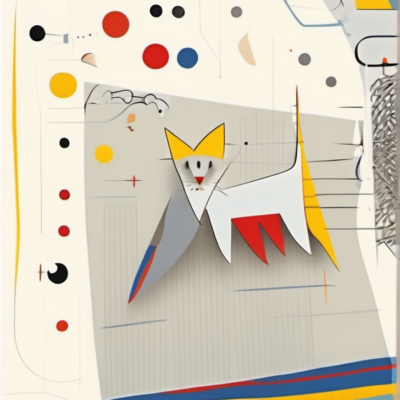 Kratze im Stil kandinsky
