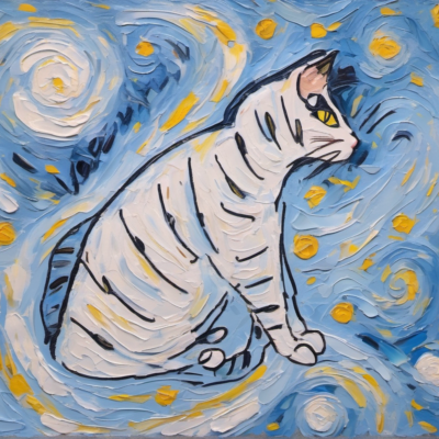 Vasuvirhi im Stil van gogh