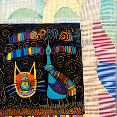 Funkel im Stil hundertwasser