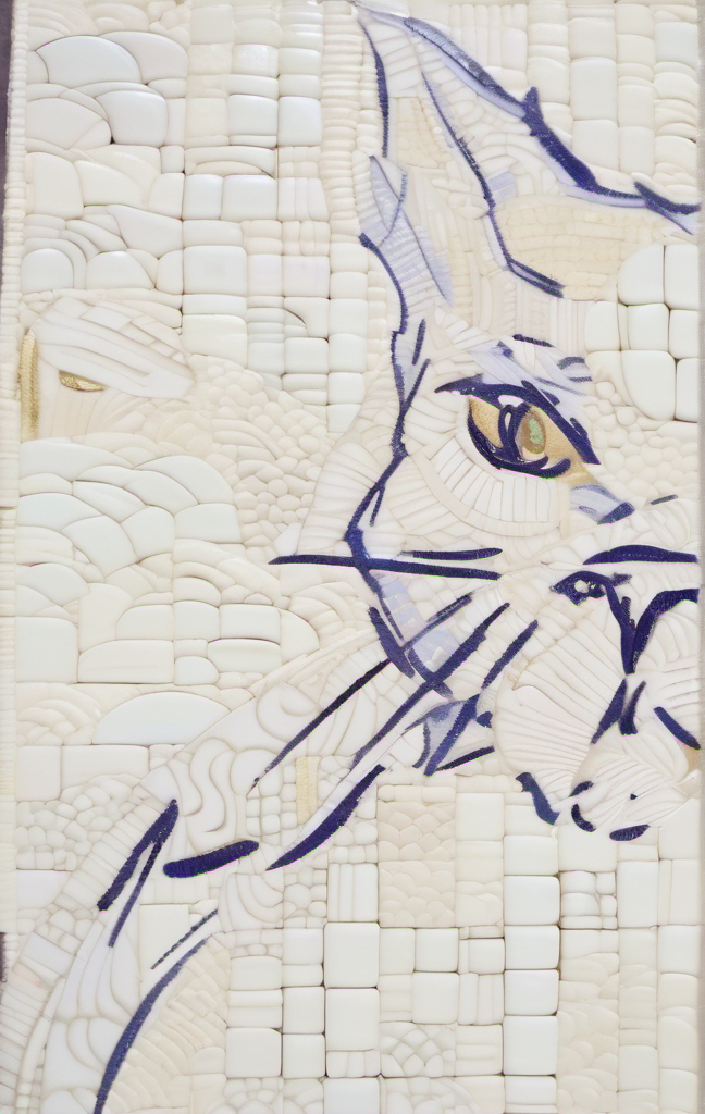 Cat-Dream im Stil von det ukiyo+klimt