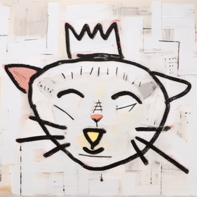 Wuschelkrone im Stil basquiat