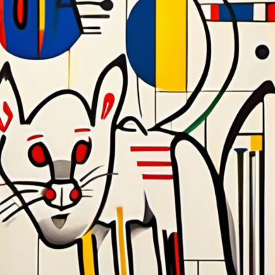 Schnurrwisch im Stil kandinsky