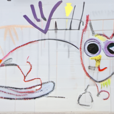 Wischelmaus im Stil basquiat