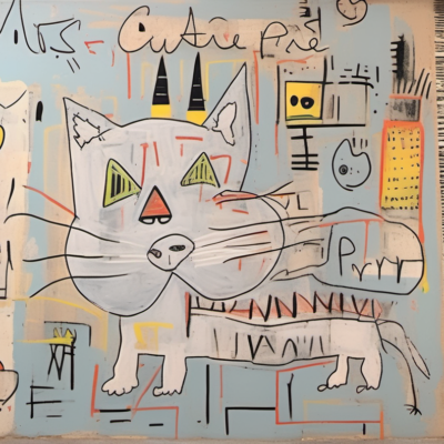 Mrs. Cutie Pie im Stil basquiat