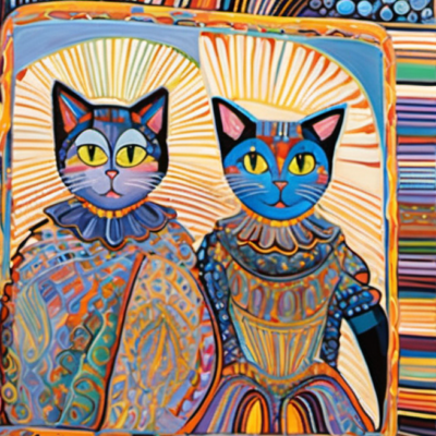 Loretta Saul im Stil hundertwasser